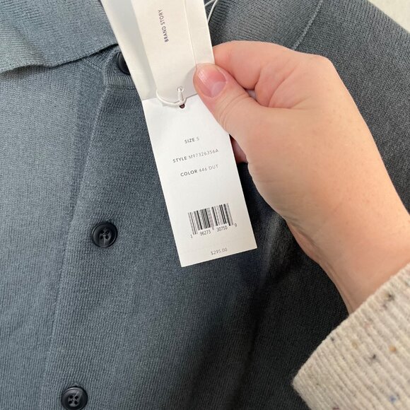 Vince Mens Button-Up Wool Blend Collared Knit Sweater Small - Picture 8 of 10